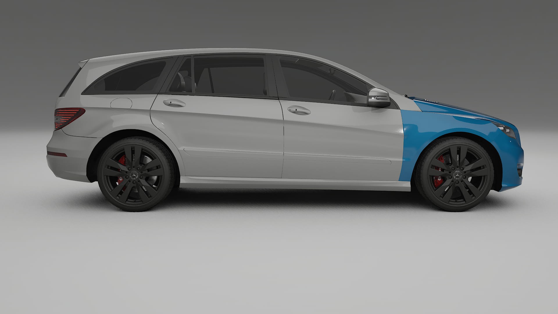 Film de Protection de Peinture Mercedes R-class W251 facelift LCI | CrystalGuard TPU Transparent PPF Kit de Protection Avant
