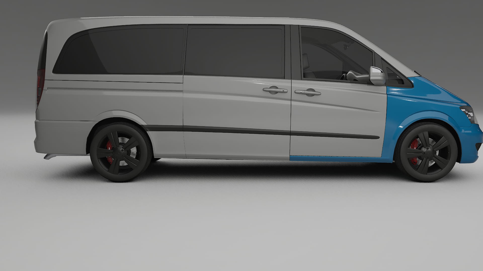 Film de Protection de Peinture Mercedes Viano Extralong W439 Facelift LCI | CrystalGuard TPU Transparent PPF Kit de Protection A