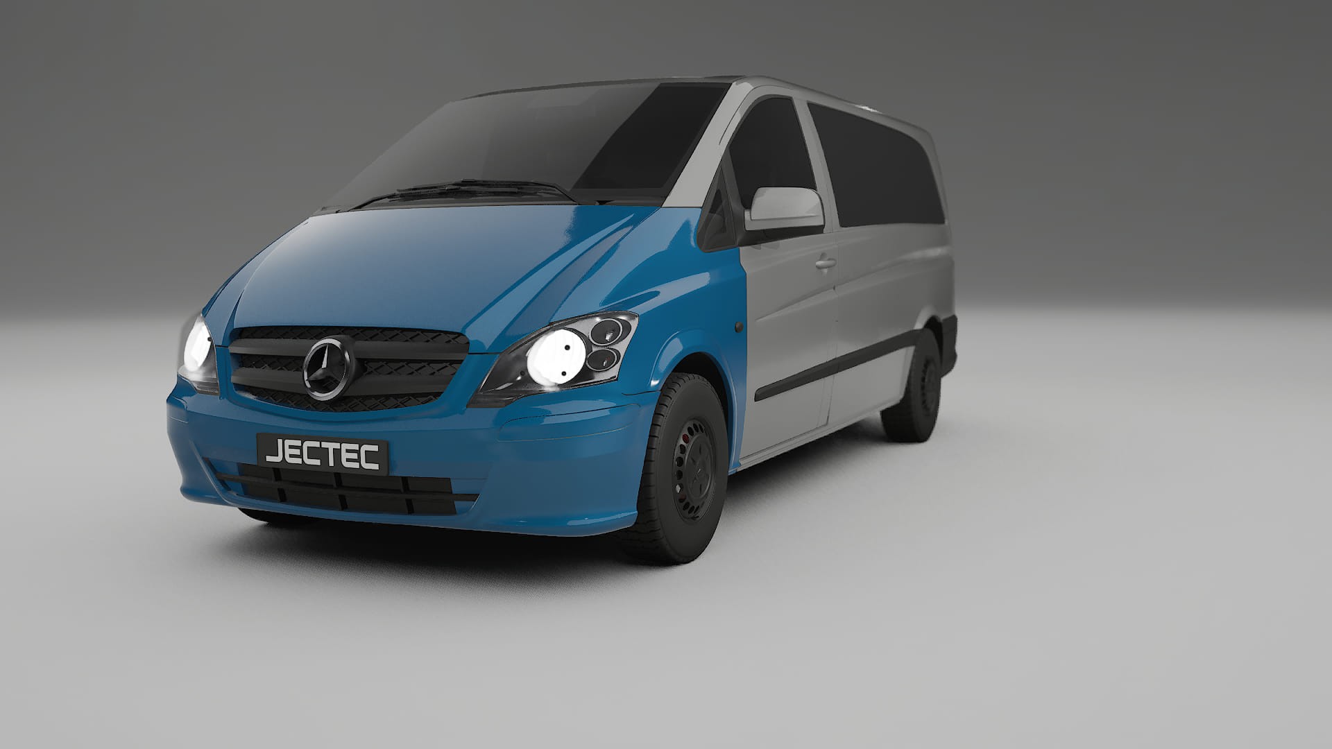 Film de Protection de Peinture Mercedes Vito Short W639 facelift LCI | CrystalGuard TPU Transparent PPF Kit de Protection Avant